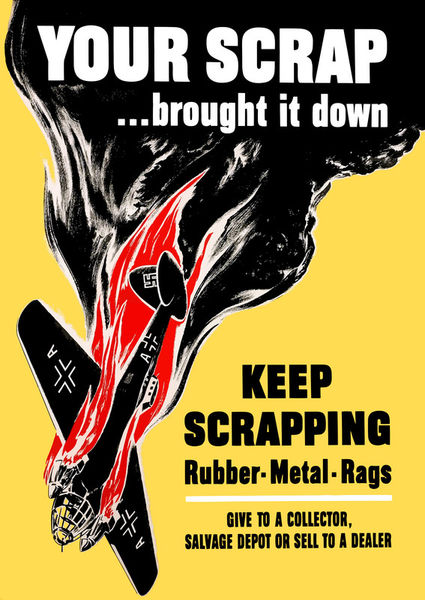 178-76-ww2-keep-scraping-plane-poster