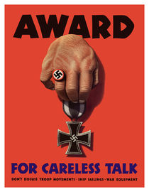 Award For Careless Talk -- WW2 von warishellstore