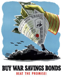 Buy War Savings Bonds Beat The Promise -- WWII by warishellstore