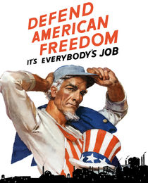 Defend American Freedom It's Everybody's Job von warishellstore