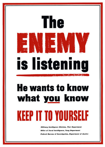 225-122-enemy-is-listening-ww2-poster