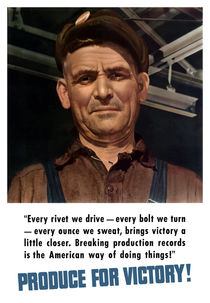 Produce For Victory -- World War 2 von warishellstore