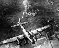 B-17 Bomber Over Germany by warishellstore
