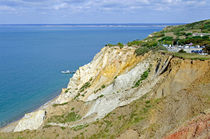 Alum Bay, Coloured Sand Cliffs von Rod Johnson
