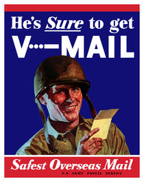 He's Sure To Get V-Mail -- WW2 von warishellstore