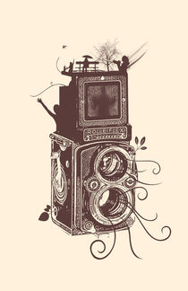 Retro Rolleiflex - Evolution of Photography - Vintage von Denis Marsili