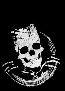 Grunge Skeleton Funny by Denis Marsili