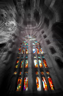 Inside Gaudi Cathedral  by JACINTO TEE