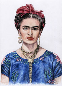 Hommage to Frida Kahlo von Nicole Zeug