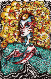 Demon Girl Blonde 2 by Alfredo  Saavedra