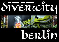 diver:city berlin 2 - typo white von mateart