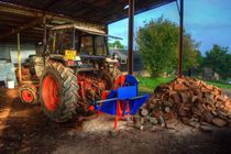 Tractor and the Logs  by Rob Hawkins