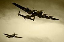 The Lancaster and the Hurricane  by Rob Hawkins