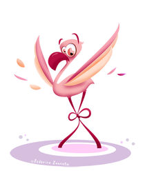 Troubled Flamingo by Federica Zancato