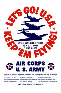 Let's Go U.S.A. Keep 'Em Flying -- WWII by warishellstore