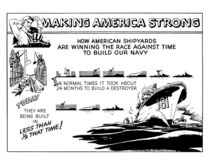 Making America Strong Cartoon -- WWII von warishellstore
