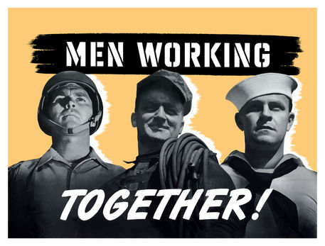 338-184-ww2-men-working-together-poster