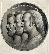 Defender, Martyr, Father -- Grant, Lincoln, And Washington by warishellstore