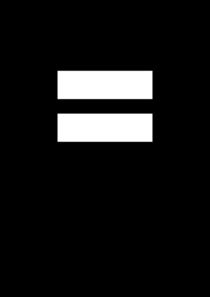 equality - Gleichheit (black background) von mateart