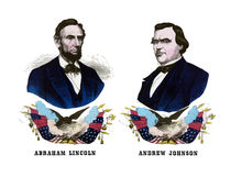 Abraham Lincoln And Andrew Johnson Campaign Poster by warishellstore