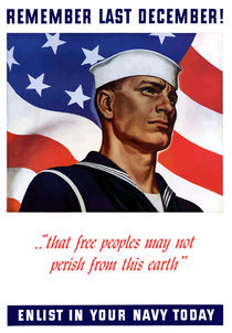Enlist In Your Navy Today -- World War II von warishellstore