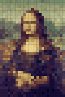 8-bit Mona Lisa von blueplanet