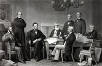 President Lincoln and His Cabinet by warishellstore