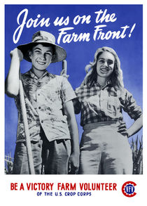 Be A Victory Farm Volunteer -- WWII by warishellstore