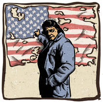 Johnny Cash Ragged Old Flag by Mychael Gerstenberger