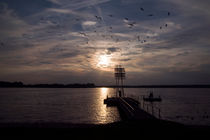 EVENING SUNSET OVER THE LAKE - Wandlitz by captainsilva