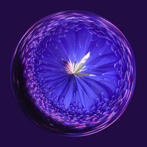 Fantasy glass Orb in Blue by Robert Gipson