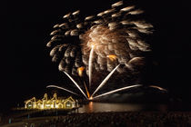 Feuerwerk über der Seebrücke Sellin by papadoxx-fotografie