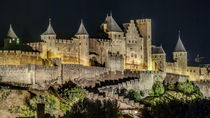 Carcassonne bei Nacht von Uwe Karmrodt