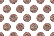 Pink Chocolate Donut Pattern by kunertus