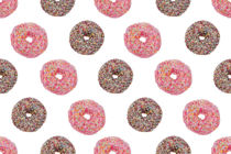 Pink Chocolate Donut Pattern  by kunertus