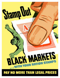 Stamp Out Black Markets... With Your Ration Stamps by warishellstore