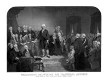 Washington Delivering His Inaugural Address von warishellstore