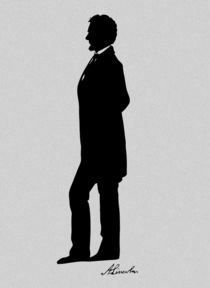 Abraham Lincoln Silhouette by warishellstore