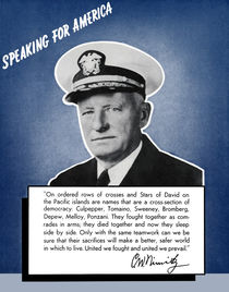 Admiral Nimitz -- Speaking For America by warishellstore
