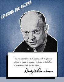 General Eisenhower -- Speaking For America by warishellstore