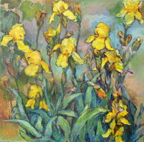 Gelbe Lilien Malerei  von alfons niex
