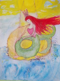 Mermaid and Moon von Jenny Unger
