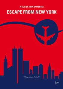 No219 My Escape from New York minimal movie poster von chungkong