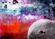 Lunatic Love - The moon and Heart - Grunge Textures von Denis Marsili
