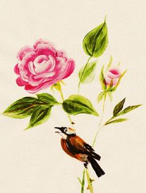 Bird on a Flower by Anastasiya Malakhova
