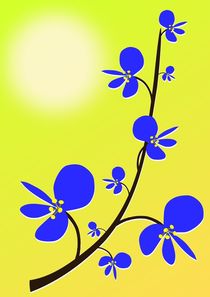 Blue Flowers von Anastasiya Malakhova