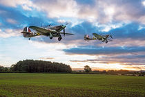 17 Squadron Hurricanes by James Biggadike