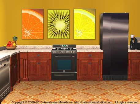 Interior-design-idea-sweet-orange-kiwi-lemon-anastasiya-malakhova