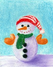 Little Snowman von Anastasiya Malakhova