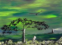 Moomintroll and Lighthouse by Anastasiya Malakhova